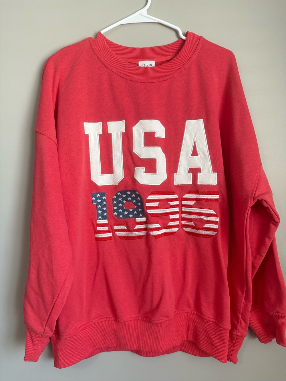 Le Lis USA Crewneck Sweatshirt Size Large